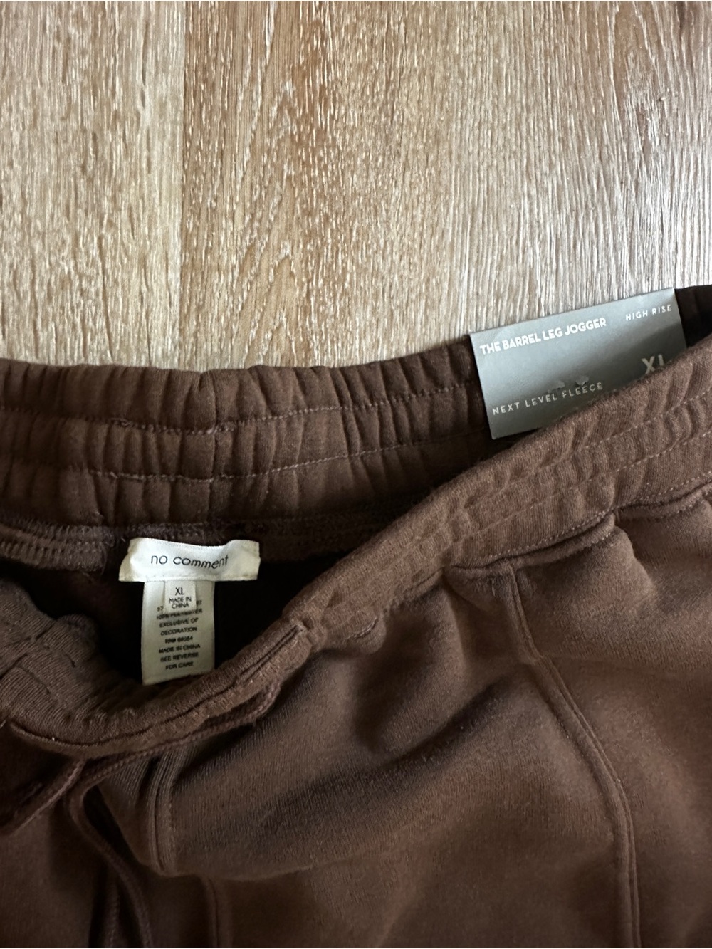 Brown Barrel Leg Jogger